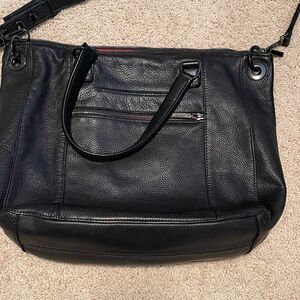 Black Leather Hammitt Daniel Shoulder Bag, excellent condition!